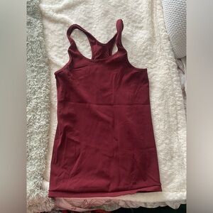 Women's Burgundy Tank Top